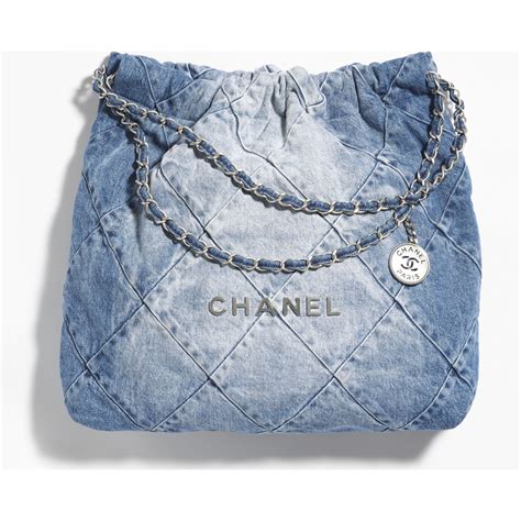 chanel 22 bag denim|chanel 22 sizes medium.